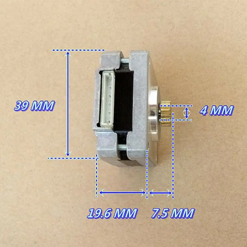 Высокоточный шаговый двигатель 39BYG Micro Mini 4 фазы 5 проводных линий Электрический