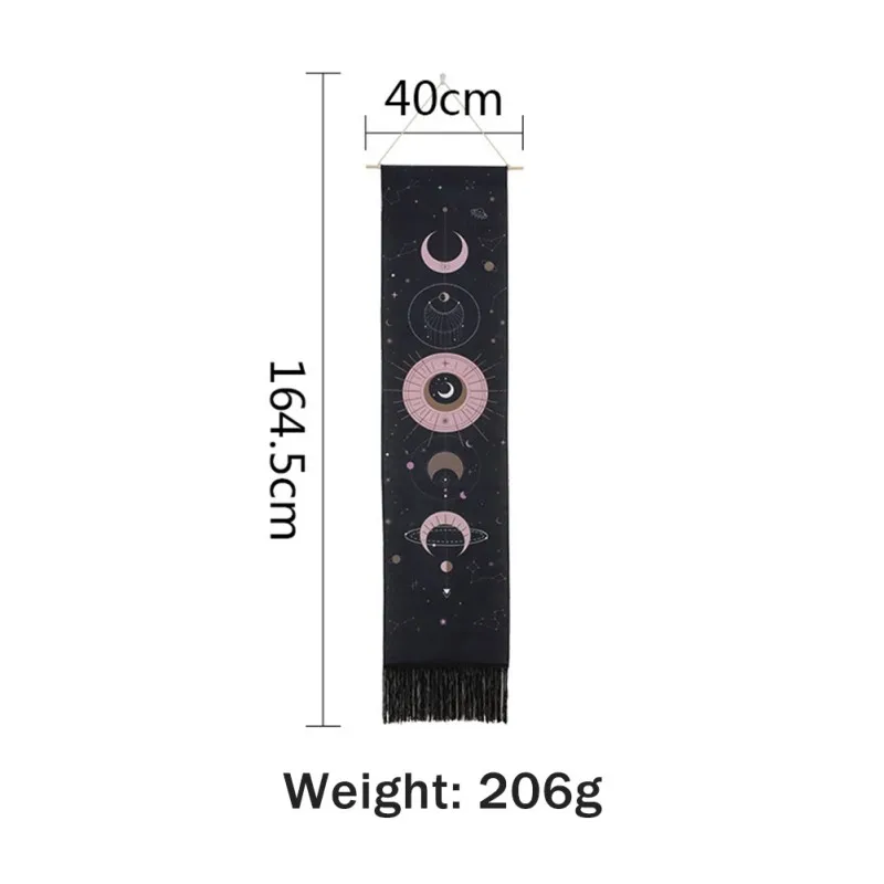 

2020 Moon Tapestry Wall Hanging Art Bohemian Tapestries Cotton Linen Tapestry For Room Decor 15.74 X 64.76 Inches