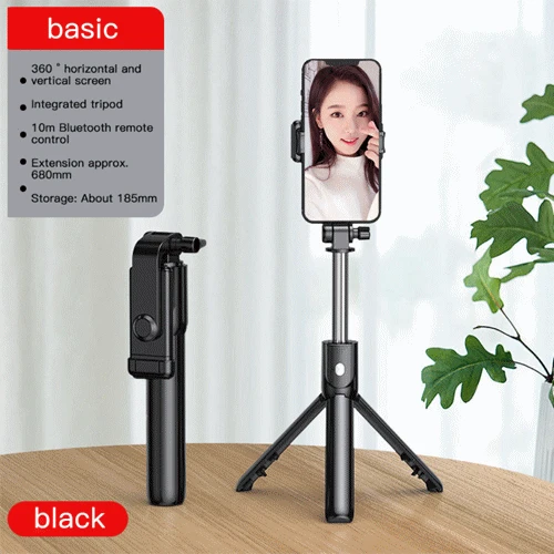 

Adjustable Mobile Phone Bracket Mobile Phone Selfie Stick Bluetooth Extended Video Camera Bracket Telescopic 2-gear Fill Light