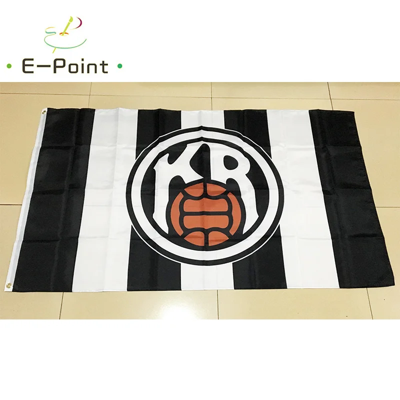 

Исландский канттапаурнуфелиг рейкьорвикур (Рейкьявик Ф. К.) 3 фута * 5 футов (90*150 см) размер рождественские украшения для дома флаг баннер пода...