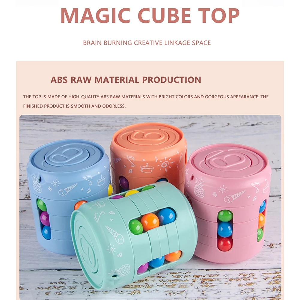 

Colorful Magic Cube Little Magic Bean Rotating Cube Kids Stress Relief Toy For Adults kids Plastic 5-7 12-15 years Mini Cube