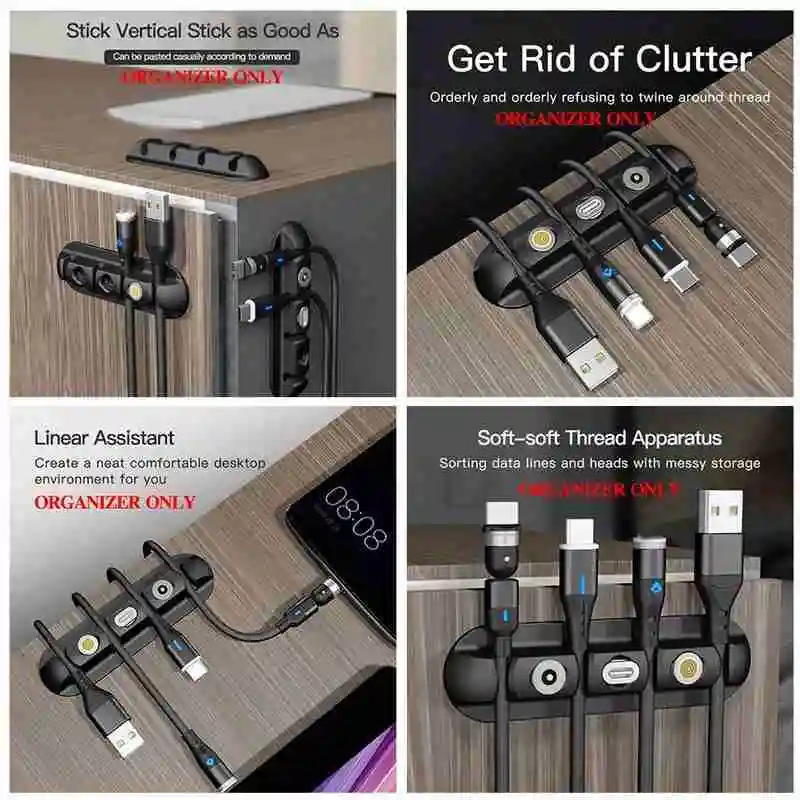 

Data Line Cable Organizer Desktop Power Cord Magnetic Head Storage Cable Clamp Cable Holder Line Card