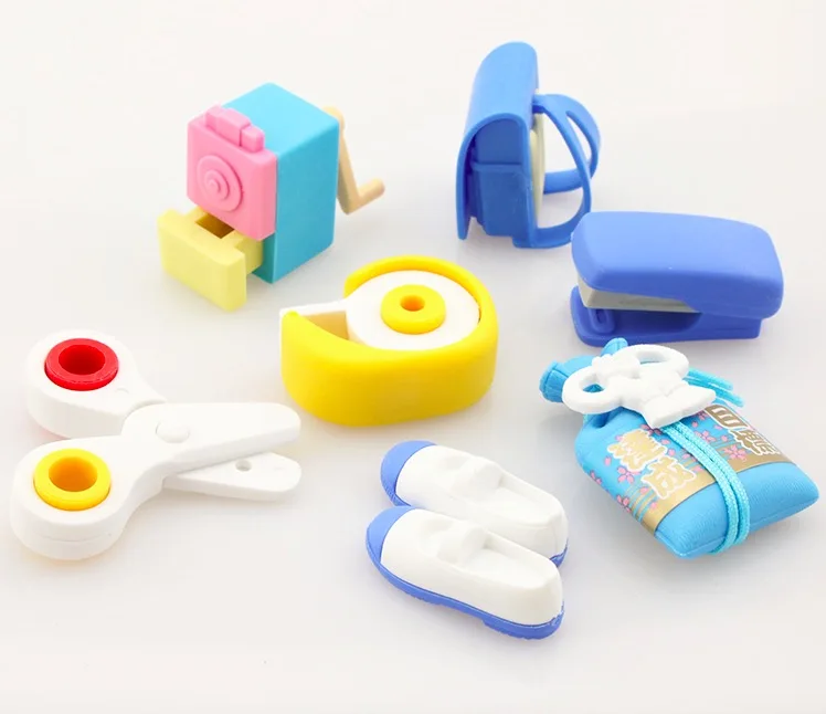 Милый ластик стильный школьная сумка резиновые книги канцелярские