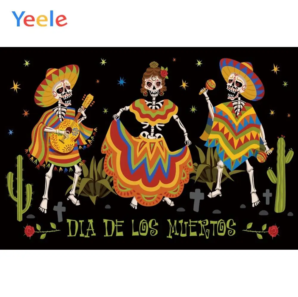 Yeele Day of the Dead soul Miss индивидуальные вечерние тканевые фоны для фотосъемки