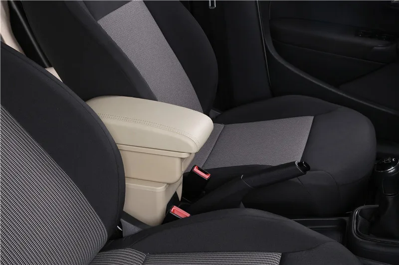 E1 style beige Для Toyota aygo bj подлокотник коробка зарядка через usb увеличивает двухслойный центральный магазин содержание держатель стакана, пепельница аксессуары - Название цвета: E1 style beige