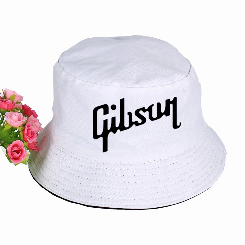 Gibson печать логотипа печати для мужчин и женщин, Панама, шляпа-Панама Высокое качество Роман Кепки летние Кепки солнцезащитный козырек рыбалка, рыбак шляпа - Цвет: Небесно-голубой