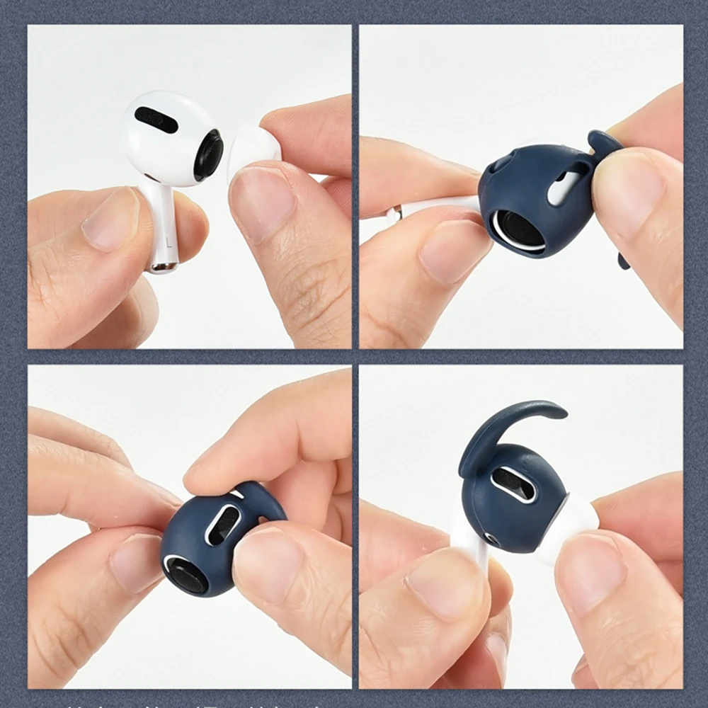 1 пара мягких силиконовых наушников Earpods Cover Eartip ушной крючок с крыльями колпачок