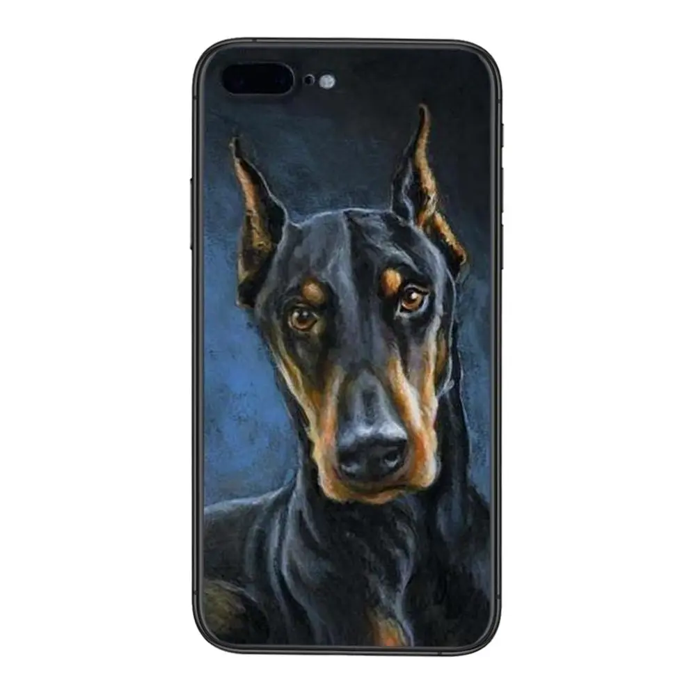 Черный бампер художественный чехол Роскошный Модный Doberman Dog Для Huawei Mate 40 Pro Plus 30 20