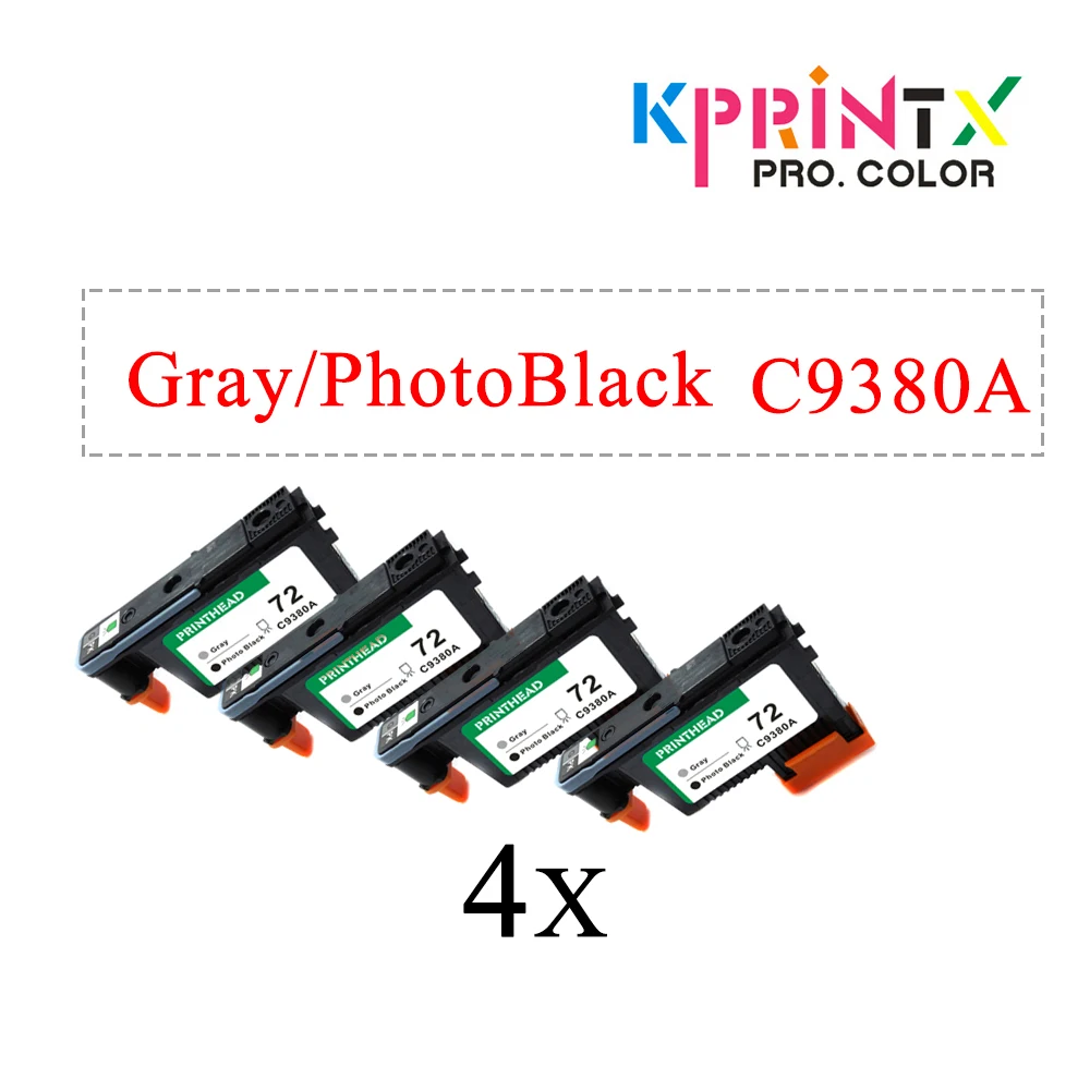 4x72 (C9380A) совместима с hp72 Печатающая головка для 72G/PK DesignJet T1100 T1120 T1120ps T1300ps T2300 T610 T770