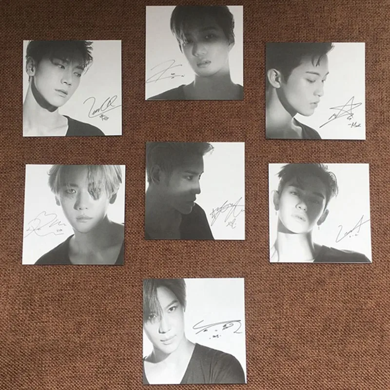 SUPER M Signature Photocard Poster BAEKHYUN MARK KAI TEN LUCAS TAEMIN TAE YOUNG For Fan Welfare New K-pop SUPERM Lomo Photo Card |