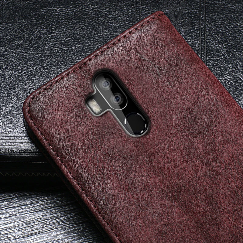 Чехол-кошелек для Oukitel K9 ретро-Книга чехол роскошный флип-Бумажник PU кожаный