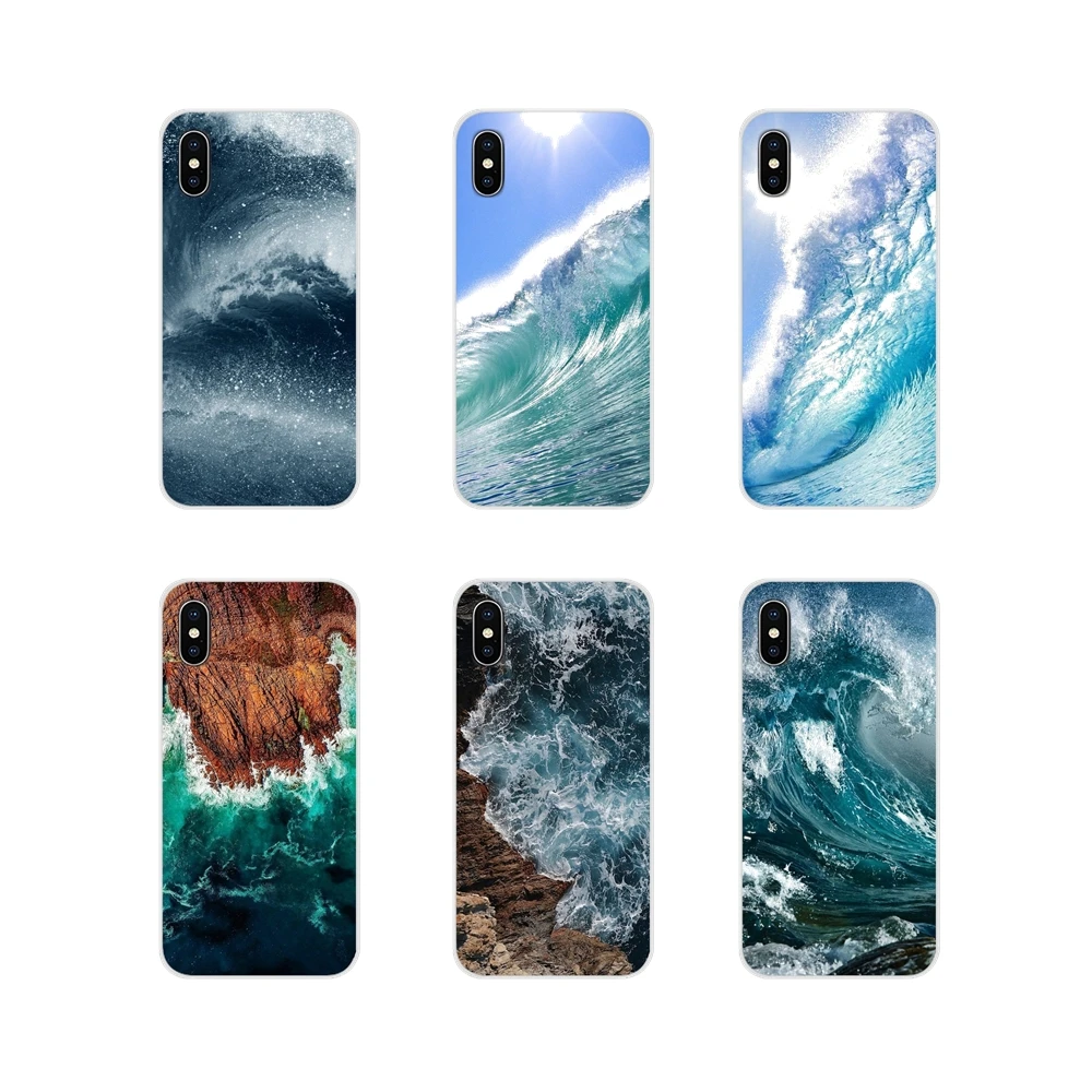 Силиконовый чехол для Apple iPhone X XR XS 11Pro MAX 4S 5S 5C SE 6 S 7 8 Plus ipod touch 5 Summer nature sea blue Ocean