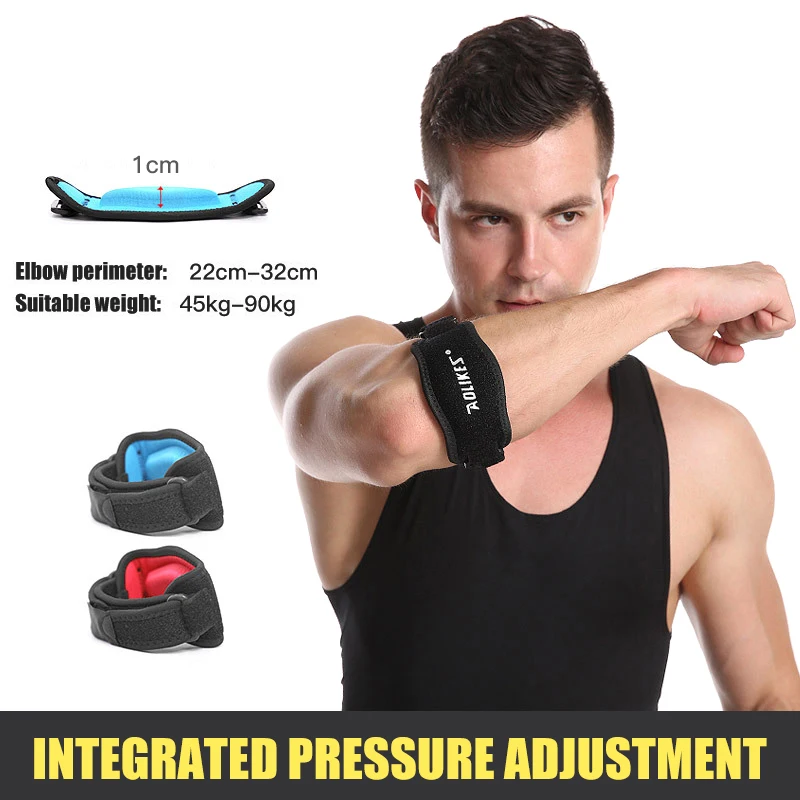 

Adjustable Basketball Badminton Tennis Golf Elbow Support Golfer's Strap Elbow Pads Lateral Pain Syndrome Epicondylitis Brace