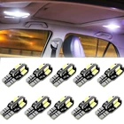 10 шт. T10 Автомобильный светодиодный белый светильник 8 SMD 5730 двери боковые габаритные лампы светильник Подсветка регистрационного номера светильник s задний фонарь Авто замена лампы