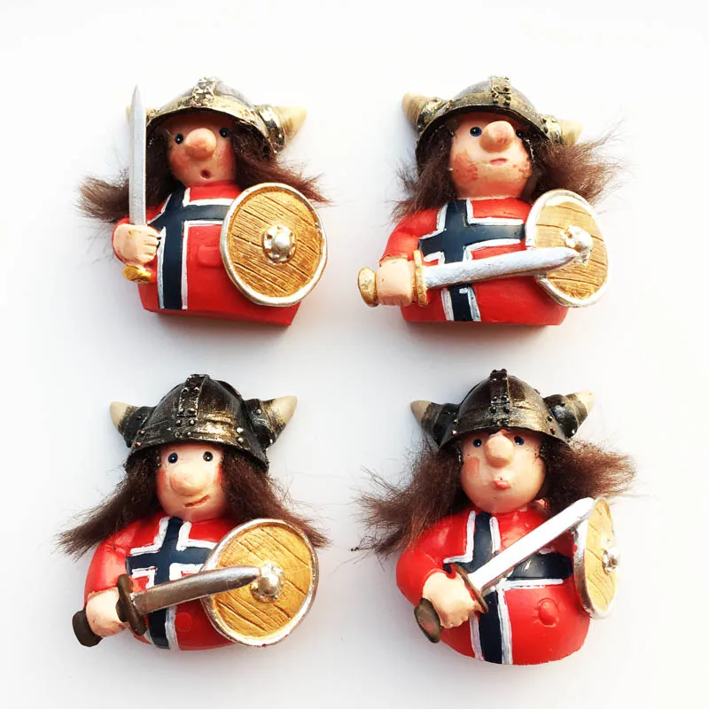 Магнитный сувенир на холодильник скандинавский Дания креативный декор викинги