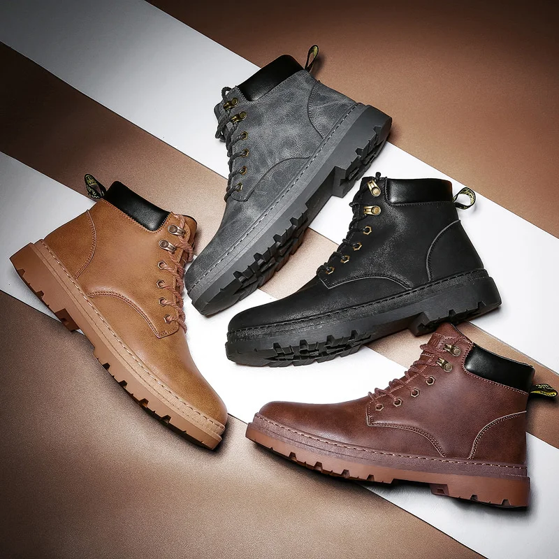 

2019 New Winter Boots Men Matin Boots Waterproof Sneakers Men Bottes Pour Hommes Men Fashion Outdoor Shoes Zapatos De Hombre