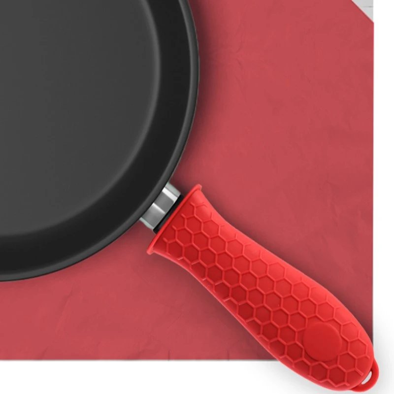 Силиконовый держатель с нескользящей ручкой чугунный для кастрюль и сковородок