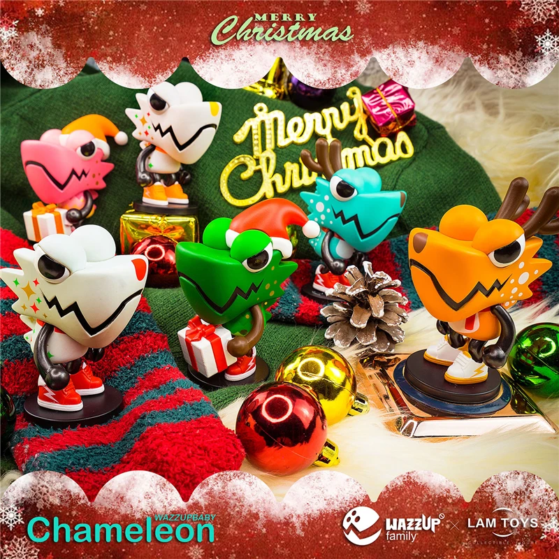 Lam Toys Хамелеон Рождество глухая коробка фотохромные УФ Солнечный свет цвет
