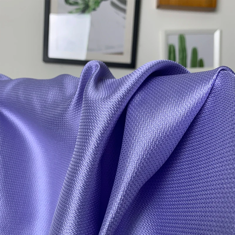 

White waxberry 150cm 205g/m Azure interwoven light silk polyester fabrics clothes Garment sewing materials Free shipping