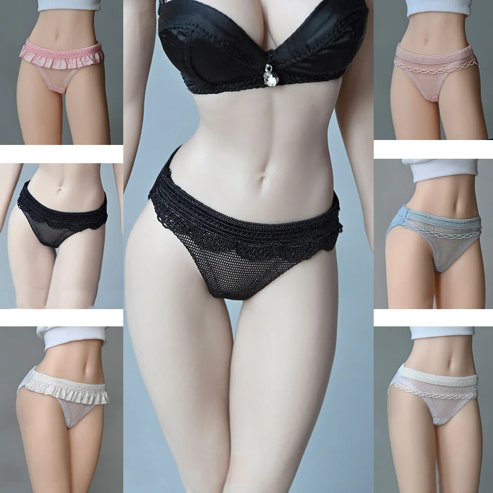 Женские сексуальные кружевные трусы в масштабе 1/6 нижнее белье одежда для
