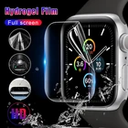 Мягкая Гидрогелевая пленка для Apple Watch Series 5 6 40 мм 44 мм, Защитная пленка для переднего экрана iWatch 5 6, полное покрытие, мягкая пленка из стекла