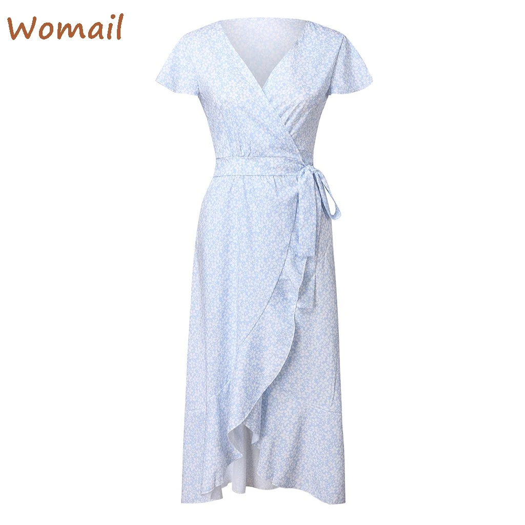 Женское платье в богемном стиле Цветочный принт Женская одежда пикантные Вадим V