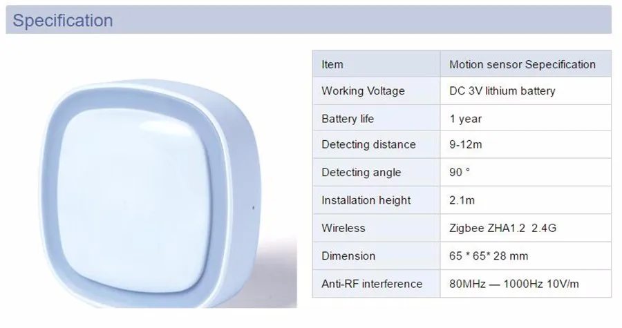 Смарт-датчик движения heiman Zigbee3.0 детектор PIR совместим с большинством шлюз Zigbee |