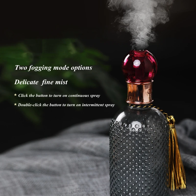 Увлажнитель воздуха ультразвуковой со стеклянной бутылкой и USB-портом | Бытовая