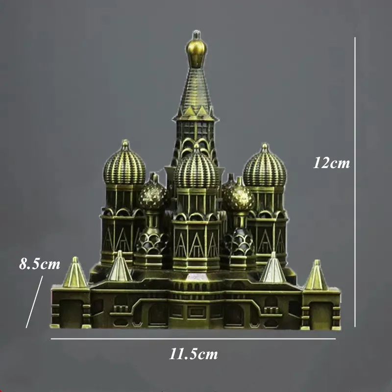 Металлическая Бронзовая статуэтка для Кремля в стиле ретро винтажное украшение