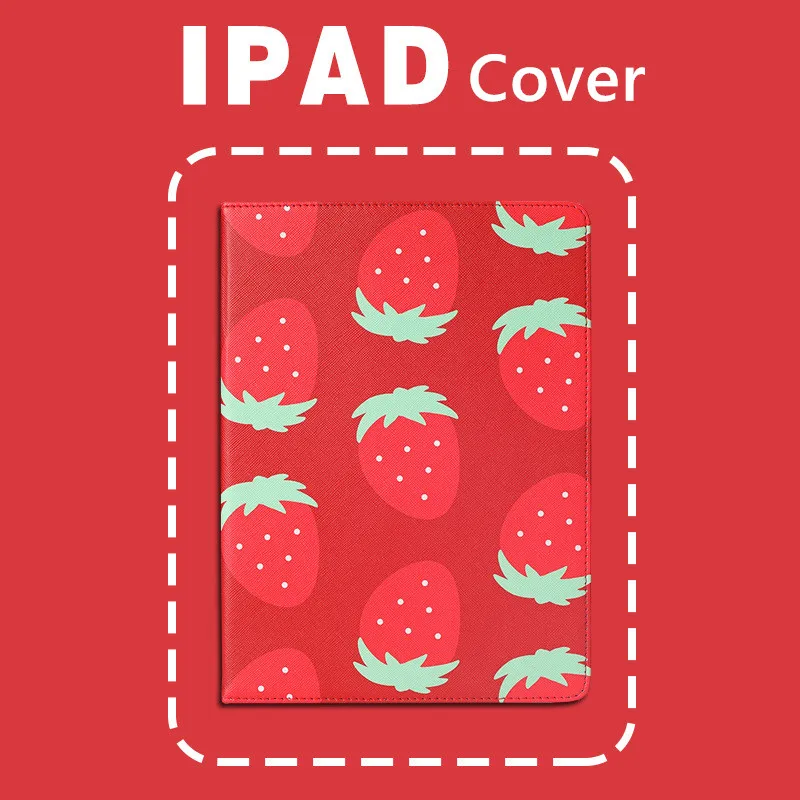 Чехол для iPad 10 2 2019 Air 9 7 мультяшный кожаный Автоматический чехол подставка