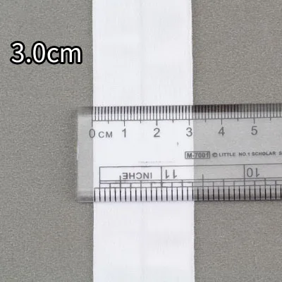 3cm white 10 метров Meetee многоцветная эластичная тесьма лента бинт эластичный пояс для DIY шитье нижнее белье сумки аксессуары для одежды - Цвет: 3cm white