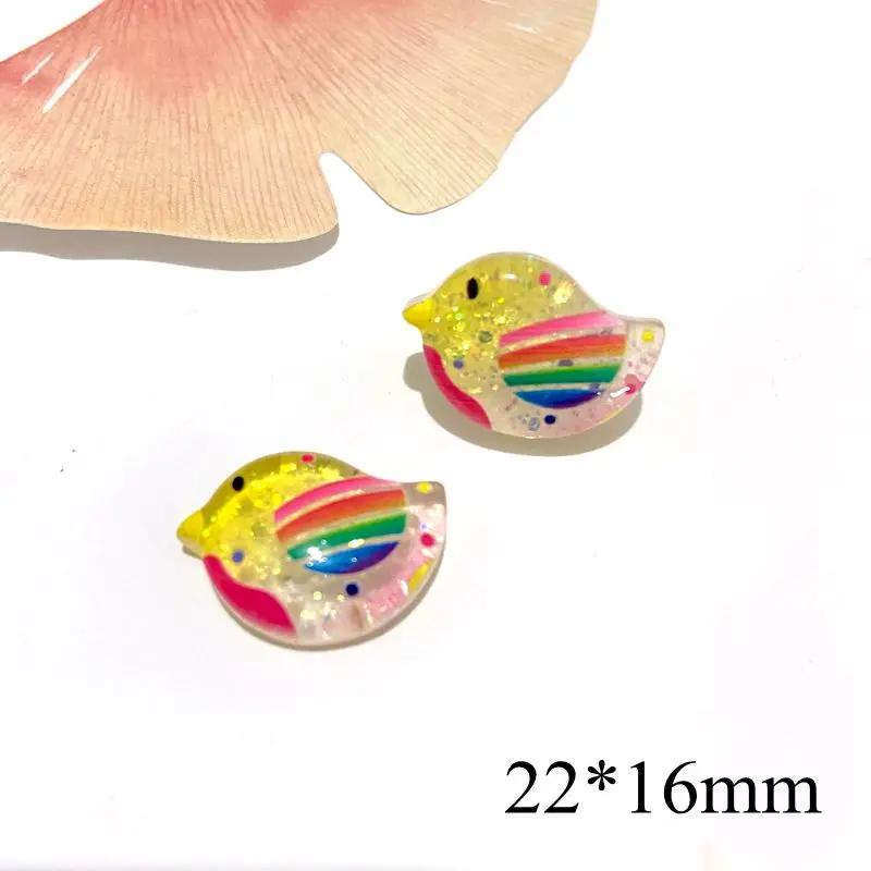 

10Pcs Shiny Mixed Cute Cartoon Animals Flat Back Resin Cabochons Scrapbooking DIY Jewelry Craft Home Decoration Accessories