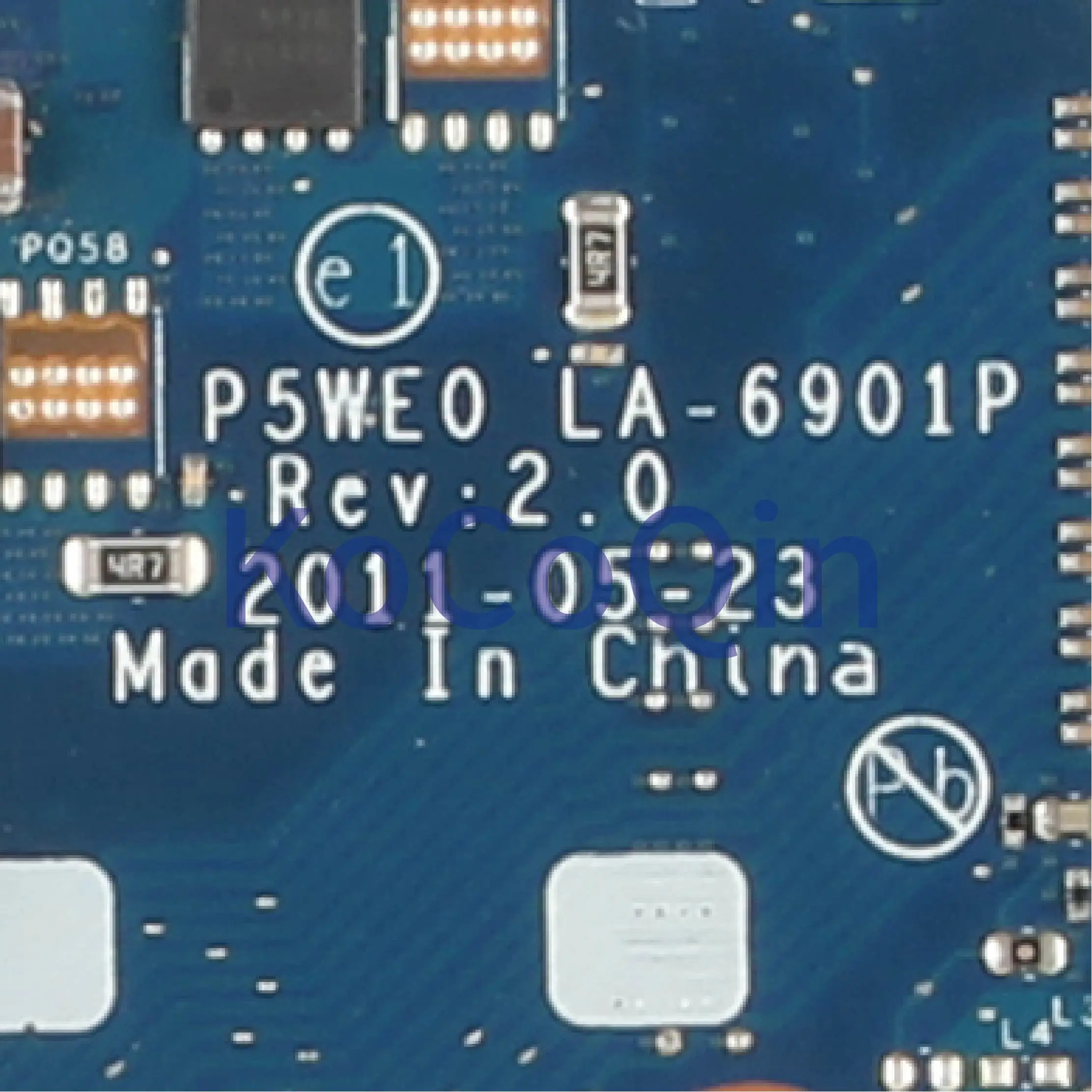 Материнская плата для ноутбука KoCoQin для ACER Aspire 5750 5750G GT540M P5WE0 LA-6901P MBRAZ02004 HM65 N12P-G2-A1.