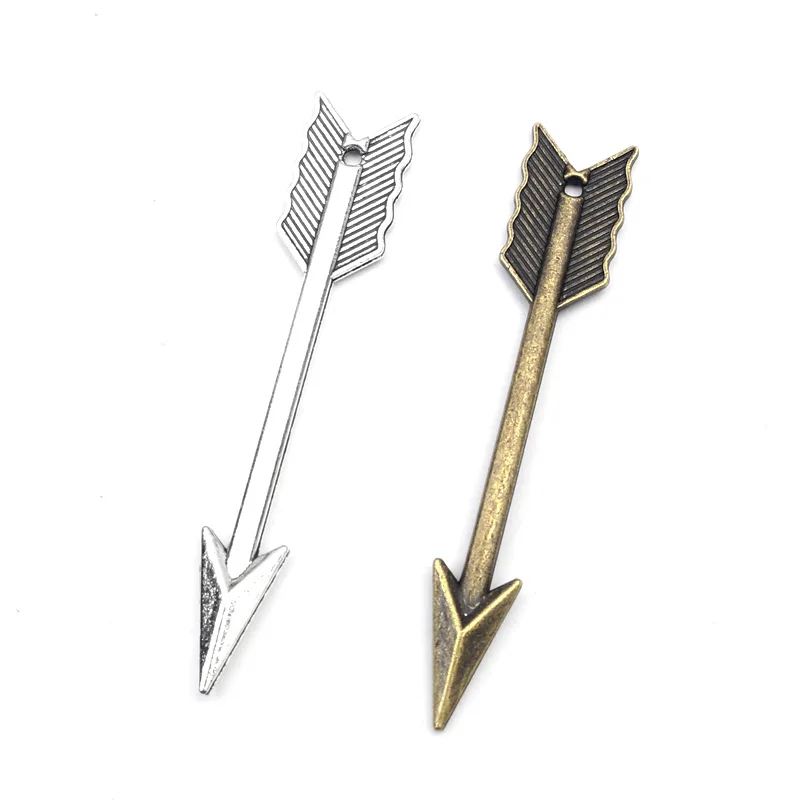 20 шт. подвески в виде банта и стрелы из металлического сплава цинка для