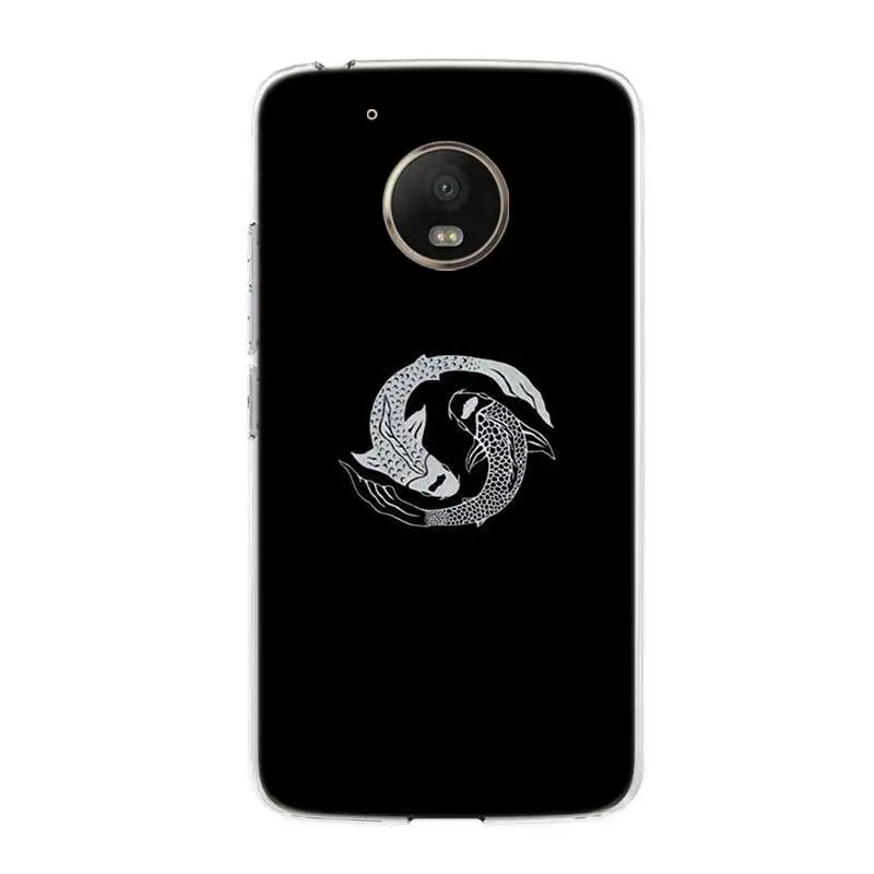 Черный фантастический художественный силиконовый чехол для Motorola MOTO G7 power G5 G5S G6 E4