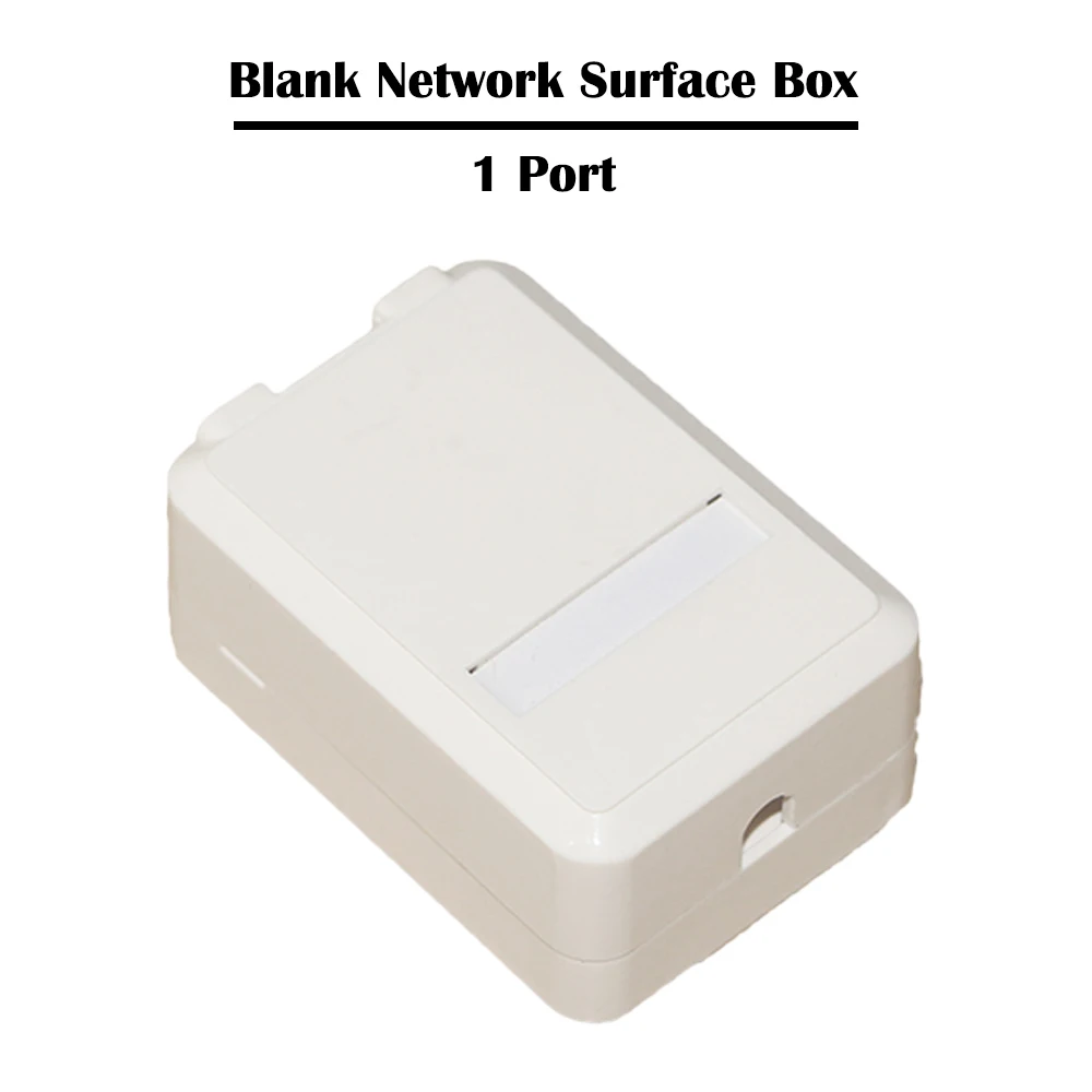 50 шт./лот 1 Порты и разъёмы пустой поверхностного монтажа коробка для UTP СТП Кот 3 Cat