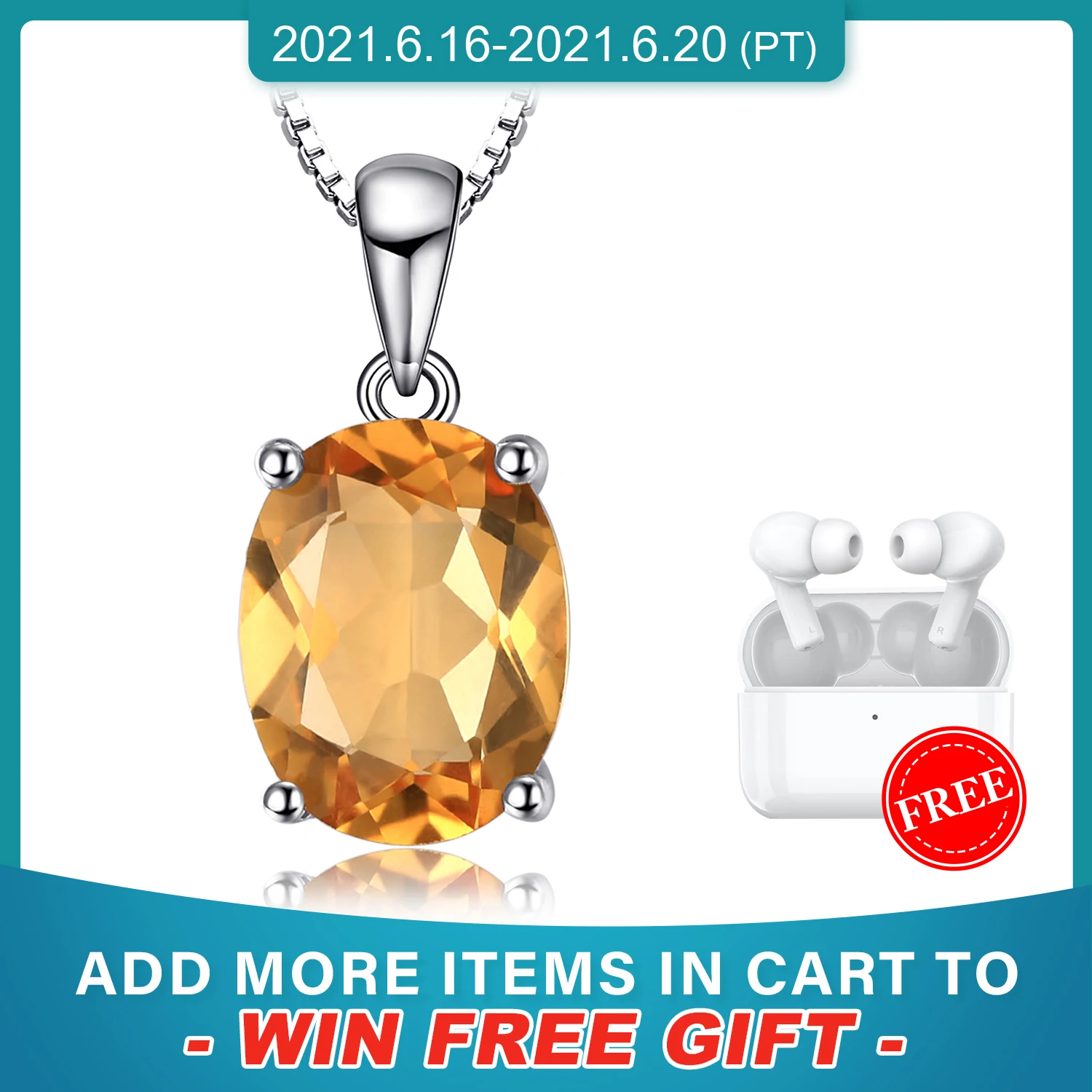 

Natural Citrine Pendant Necklace 925 Sterling Silver Gemstones Choker Statement Necklace Women silver 925 Jewelry No Chain