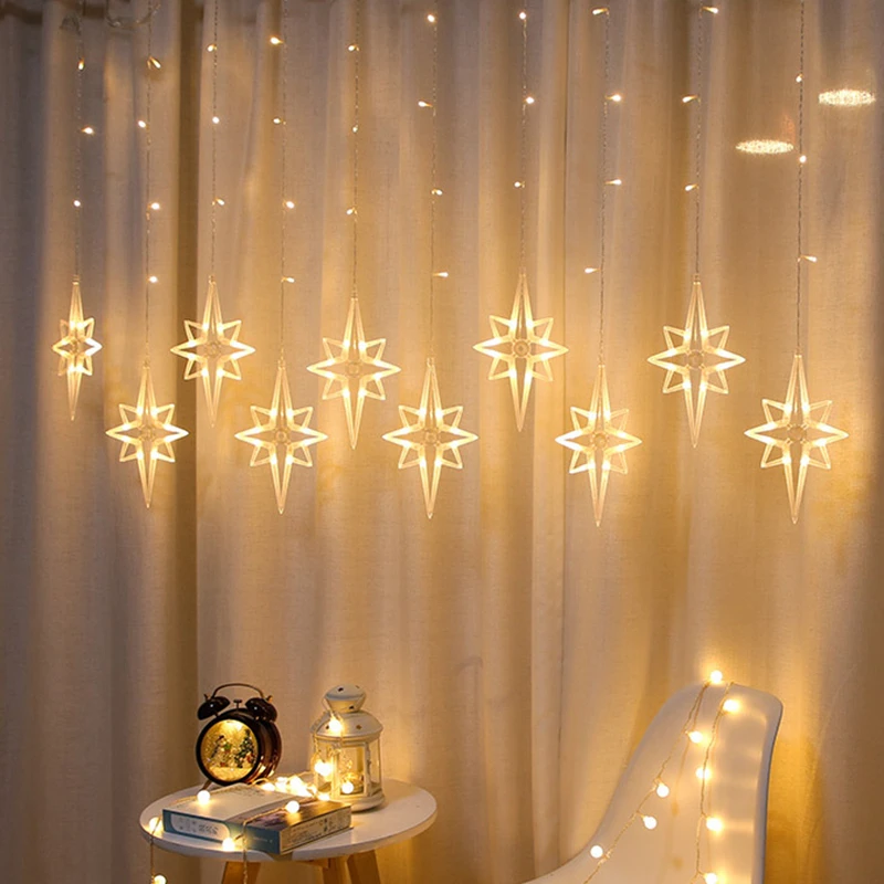 

Zerolife Polaris String Lights LED Icicle Fairy Lights Ndoor Wedding Warm Color Waterproof Outdoor Decor Christmas Tree Pendant