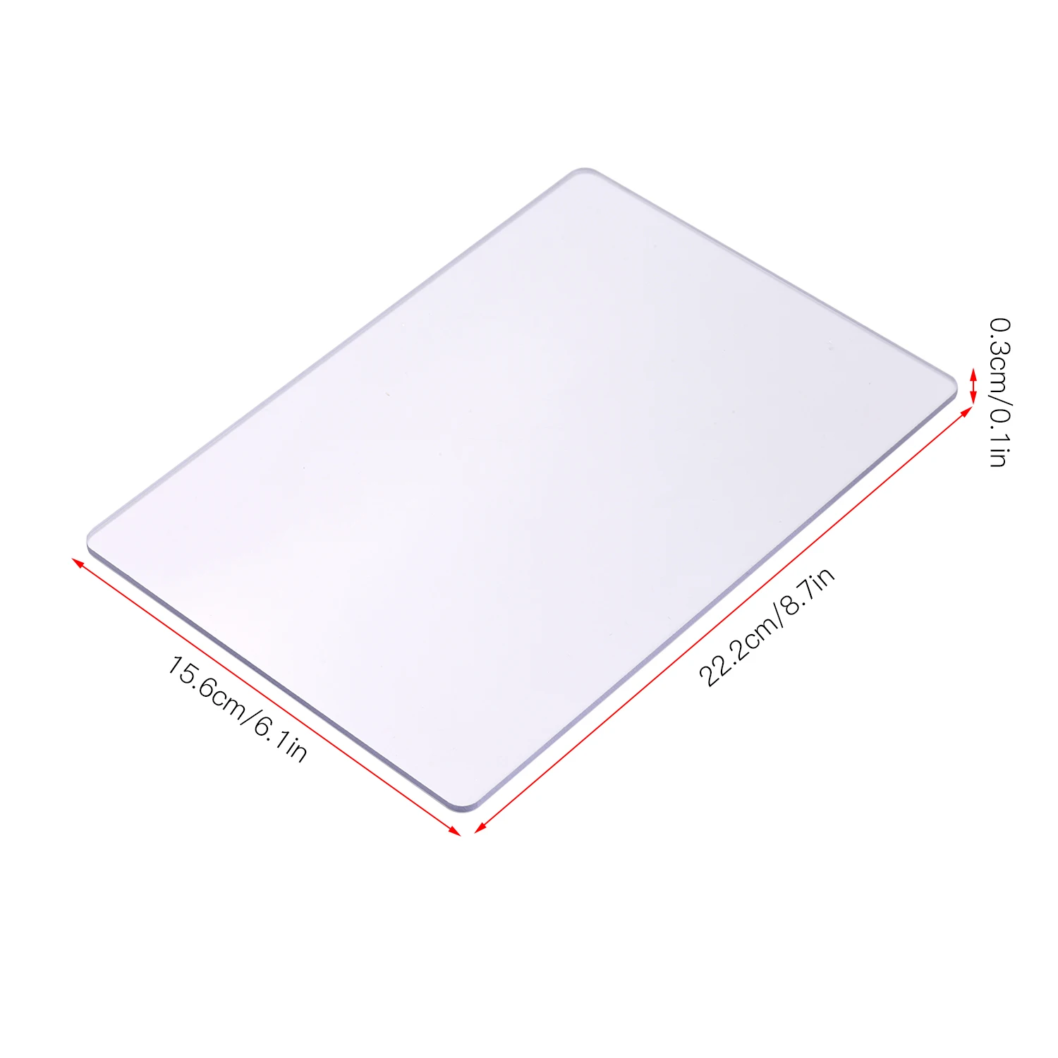 

2pcs Transparent Cutting Pad Accessory Durable PC Material Plate Replacement Pad for Die Cutting & Embossing Machine Arts
