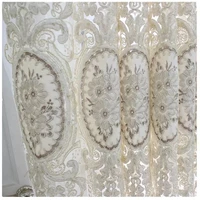 curtains for living room luxury european embroidery flower sheer white romantic lace bottom new home decor tulle drapes