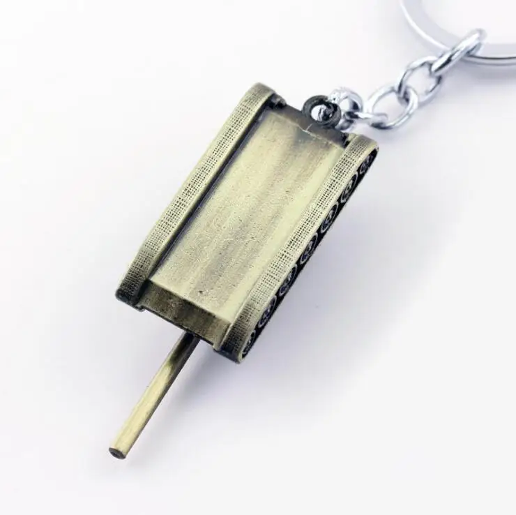 Брелок для ключей кольцо мужчин WOT Game колесница Брелоки подвески на сумку