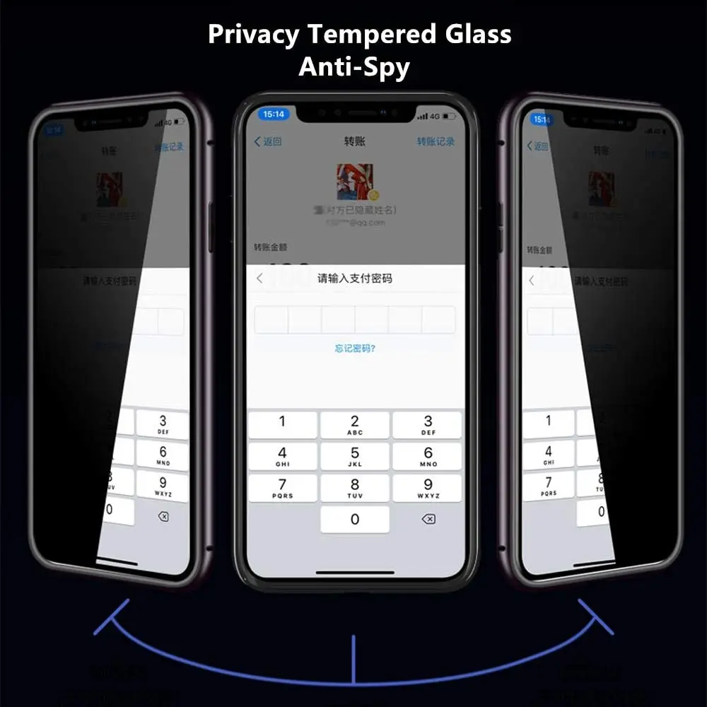 

For Xiaomi Note 10 Pro Lite Anti Peeping Magnet Case for Redmi K20 Pro Note 8T 9s K30 Mi 9T CC9 Lite Pro Full Protective Cover