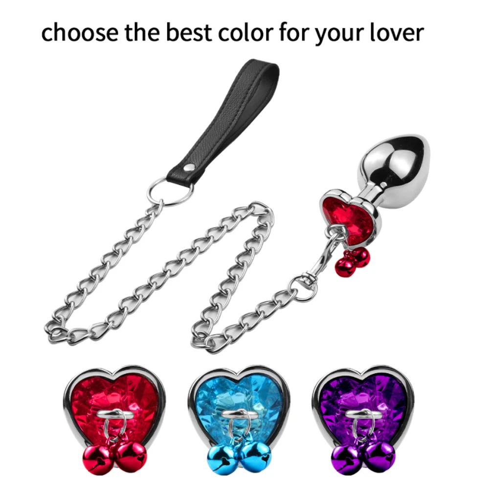 Металлическая Анальная пробка с колокольчиком Эспандер для секса мужчин и