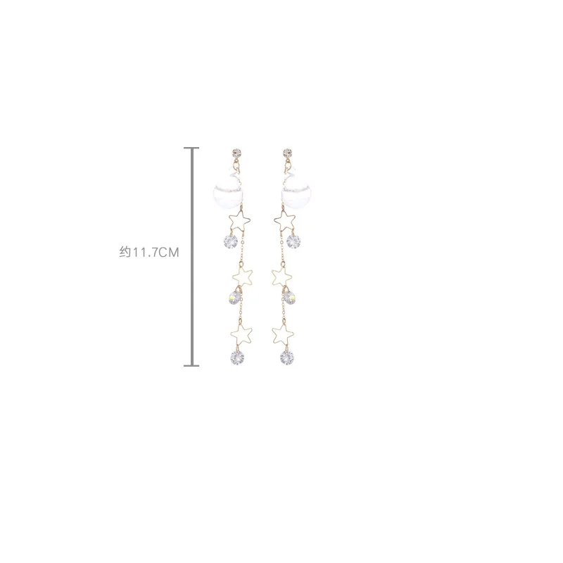 2019 Новая мода стеклянный шар серьги для женщин девушка Кристалл Длинная кисточка