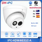 Dahua 6MP IPC-HDW4631C-A POE Сетевая купольная мини-камера со встроенной микро-камерой видеонаблюдения