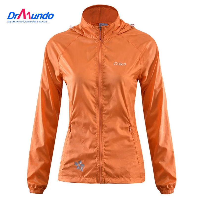 

Outdoor Women's Fast Drying Anti-UV Waterproof Wind Protector Rain Ultralight Ultra-thin Nylon Skin Jacket Cycling Shirt