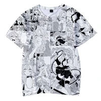 ahegao t shirt for women men girl kids summer japanese harajuku hot anime graphic print fashion student short sleeve tee tops