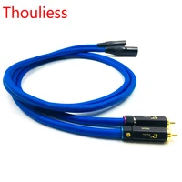 thouliess pair hifi br 109 rca to xlr balacned audio cable rca male to xlr male interconnect cable with cardas clear light usa
