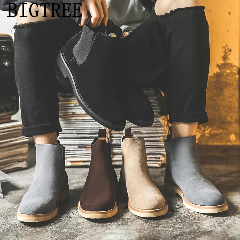 Ботильоны Мужские зимние ботинки Мужская зимняя обувь Ботинки-дезерты Zapatos De Hombre