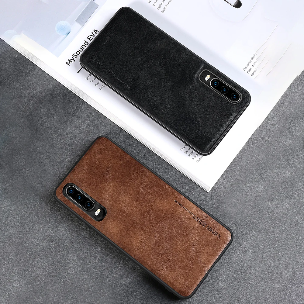 LAPOPNUT Премиум кожаный роскошный тонкий мягкий гибкий гибридный чехол для HUAWEI P30 Pro